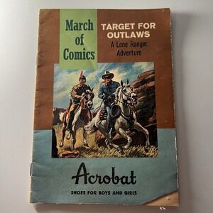 1961 MARCH OF COMICS 225 LONE RANGER RARE MINI COMIC-Rare Vintage Find